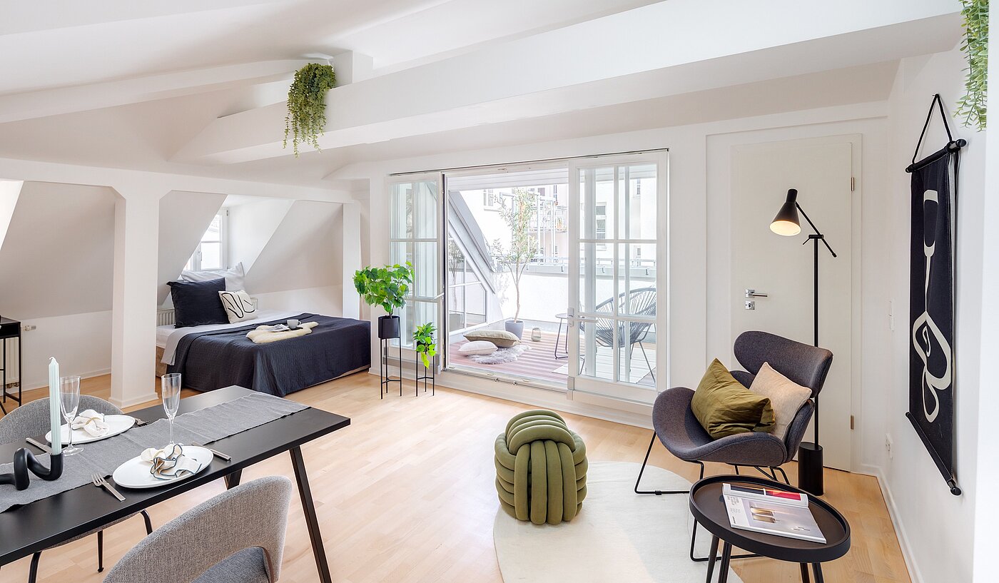 Attic Apartment with 1 room | München-Sendling | 700402