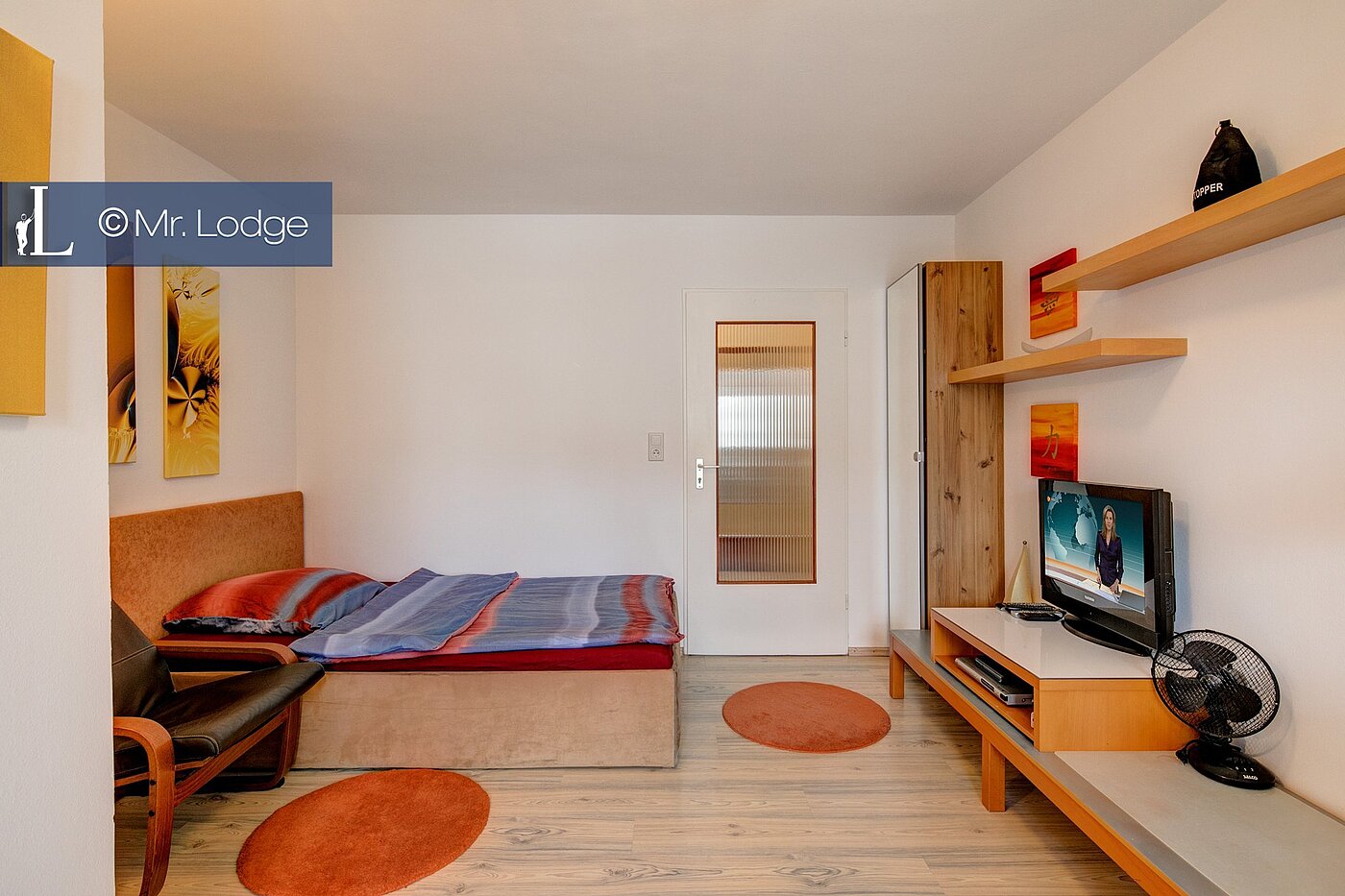 Apartment with 1 room | München-Milbertshofen | 1710ML5 | Blick zum Bett