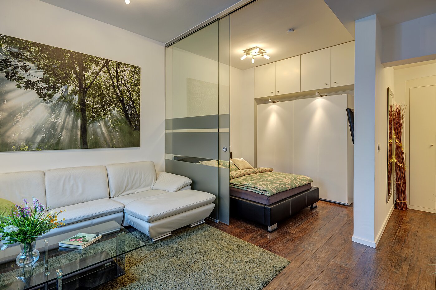 Apartment with 1 room | München-Neuhausen | 70235 | ...und Schlafbereich