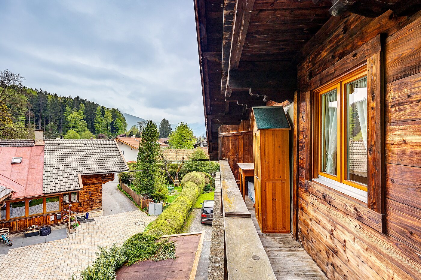 Attic Apartment with 2 room | Bad Wiessee | 70017 | Blick vom Balkon