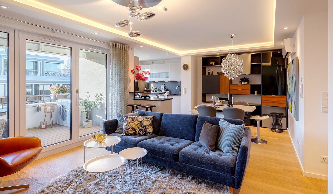 Apartment with 4 room | München-Bogenhausen | 70380 | Wohnzimmer...