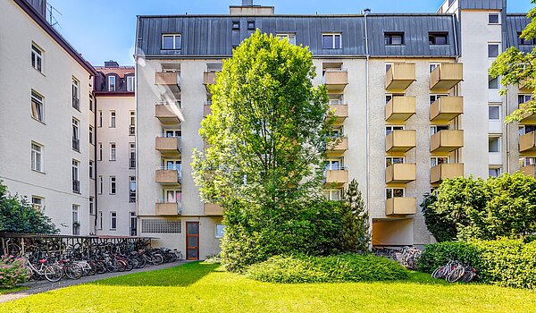 Apartment with 1 room | München-Schwabing | 2210ML3 | ...Gartenansicht