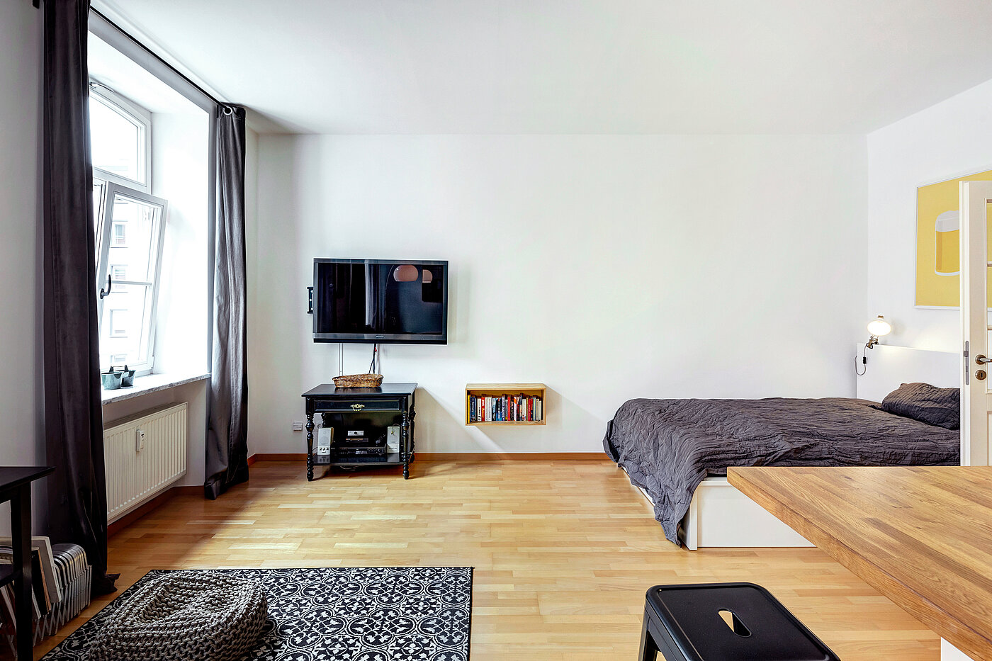 Apartment with 1 room | München-Ludwigsvorstadt | 70388 | Schlafbereich