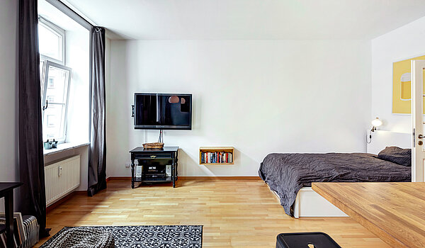 Apartment with 1 room | München-Ludwigsvorstadt | 70388 | Schlafbereich