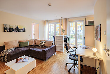 Schwabing-West: Chic 2-room apartment in a central location - vacant