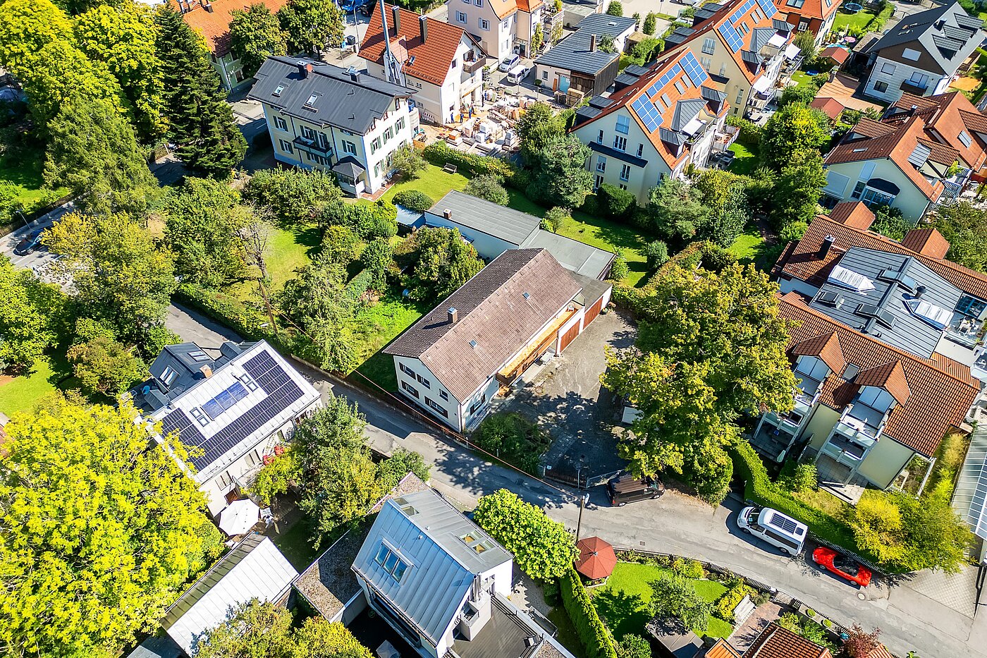 Grundstücke | 770m² | München-Solln | 701111 | Luftaufnahme