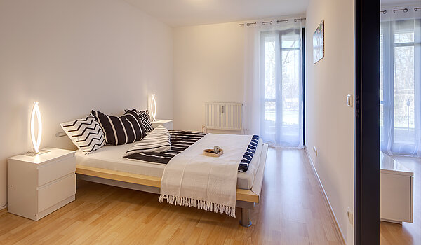 Ground floor apartment with 2 room | München-Feldmoching | 70424 | Schlafzimmer mit...