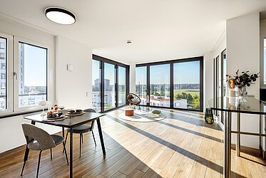 Obersendling: Exclusive 3-room apartment in Alpenglühen - available