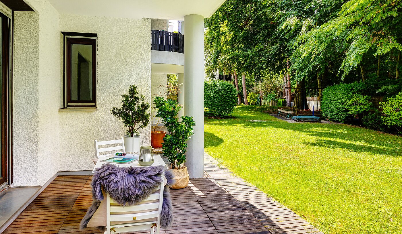 Ground floor apartment with 2.5 room | München-Harlaching | 70018 | ...mit herrlicher West-Terrasse