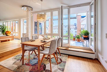 Haidhausen, at the Gasteig: exclusive roof-terrace apartment
