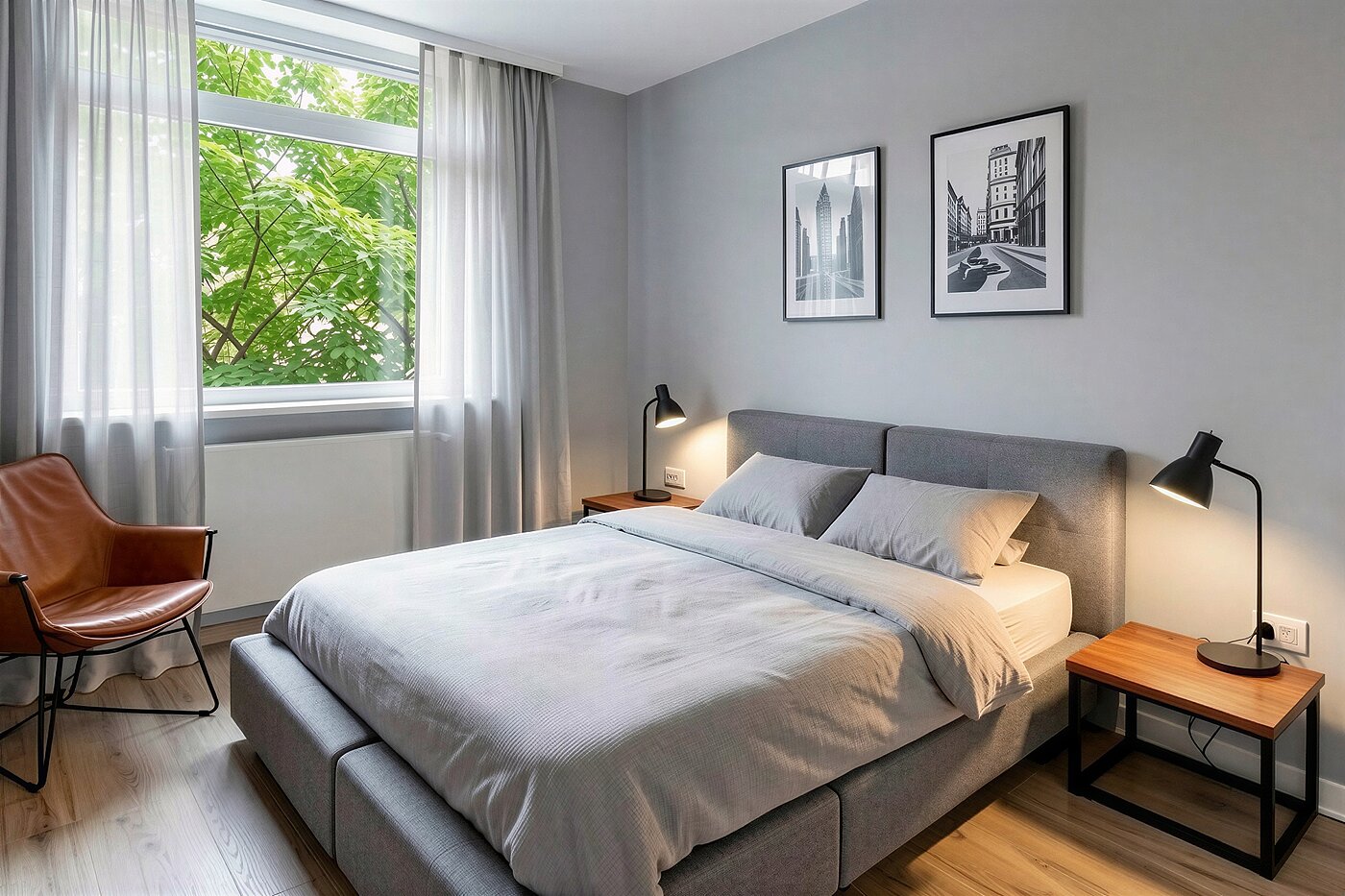 Apartment with 4 room | München-Aubing | 70276 | KI-generiertes Möblierungsbeispiel