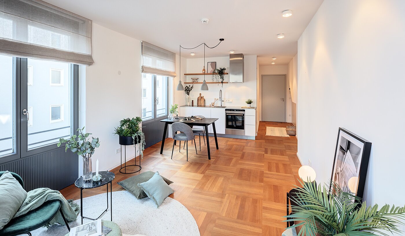 Apartment with 2 room | München-Schwabing | 70195 | ...hellen Wohnbereich