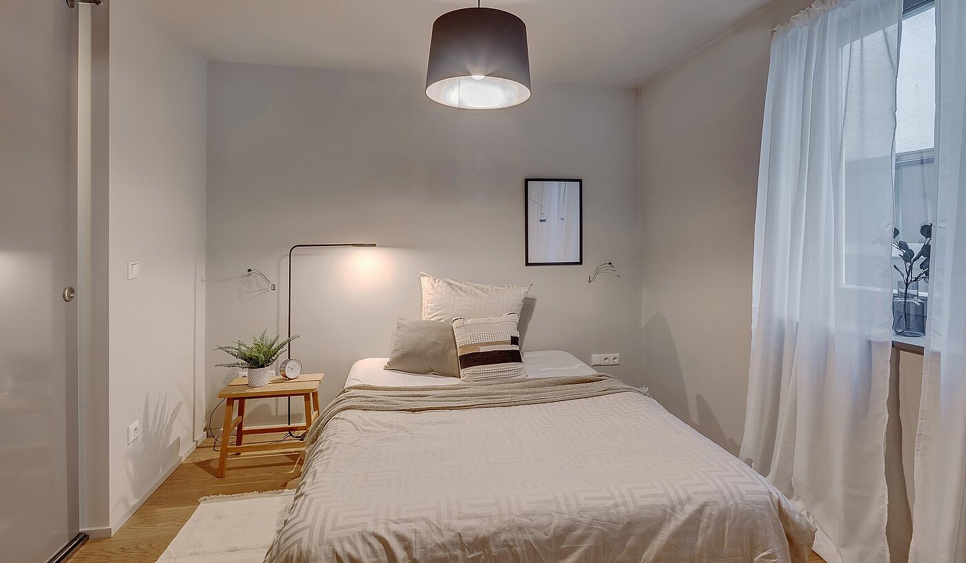 Raised Ground Floor with 2 room | München-Lehel | 2012ML1 | Gemütliches Schlafzimmer...