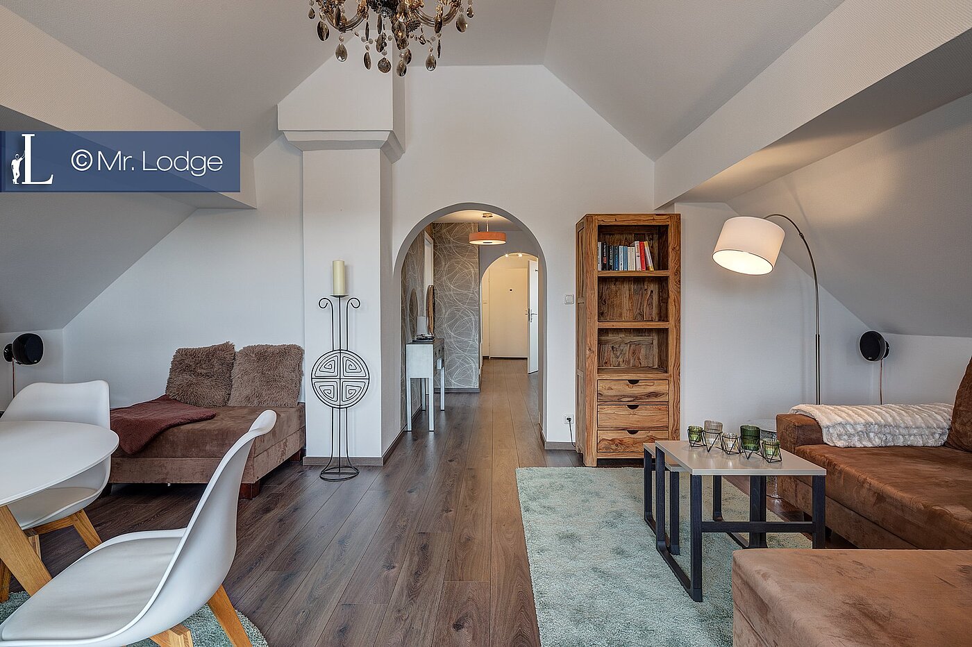 Attic Apartment with 3 room | München-Hasenbergl | 1803D9 | Offener Wohnbereich