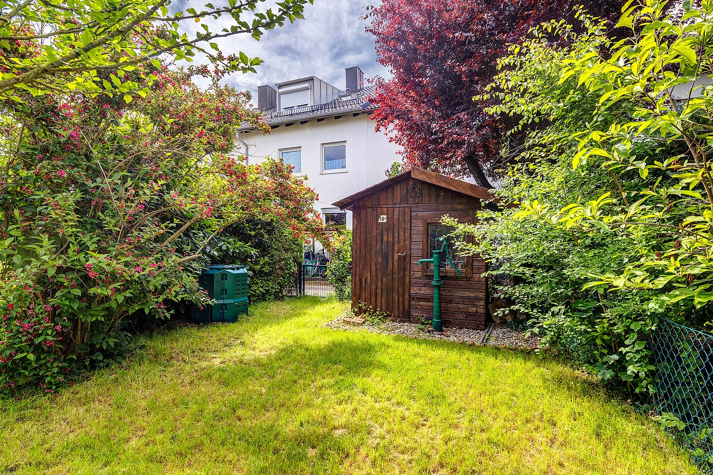 Middle townhouse  with 4 room | Maisach | 70125 | Garten mit Gartenhaus