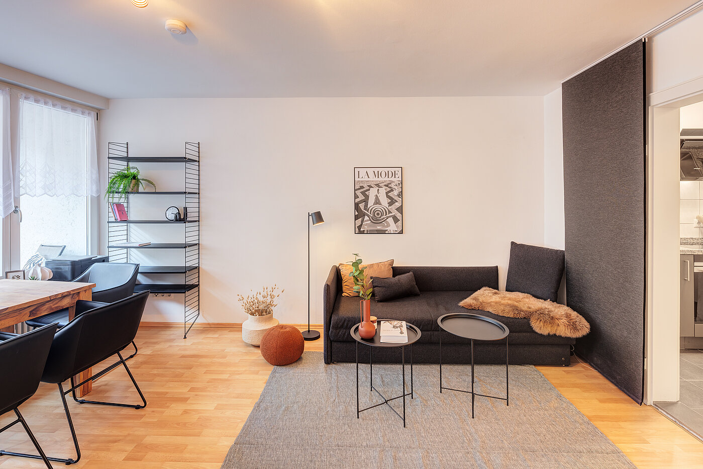 Apartment with 1 room | München-Schwabing | 70211 | Wohn-/Schlafbereich