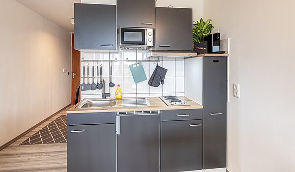 Apartment with 1 room | München-Haidhausen | 70482 | Graue Küche