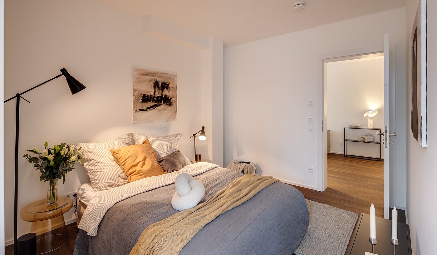 Terrassenwohnung with 2 room | München-Harlaching | 70372 | Schlafen 1