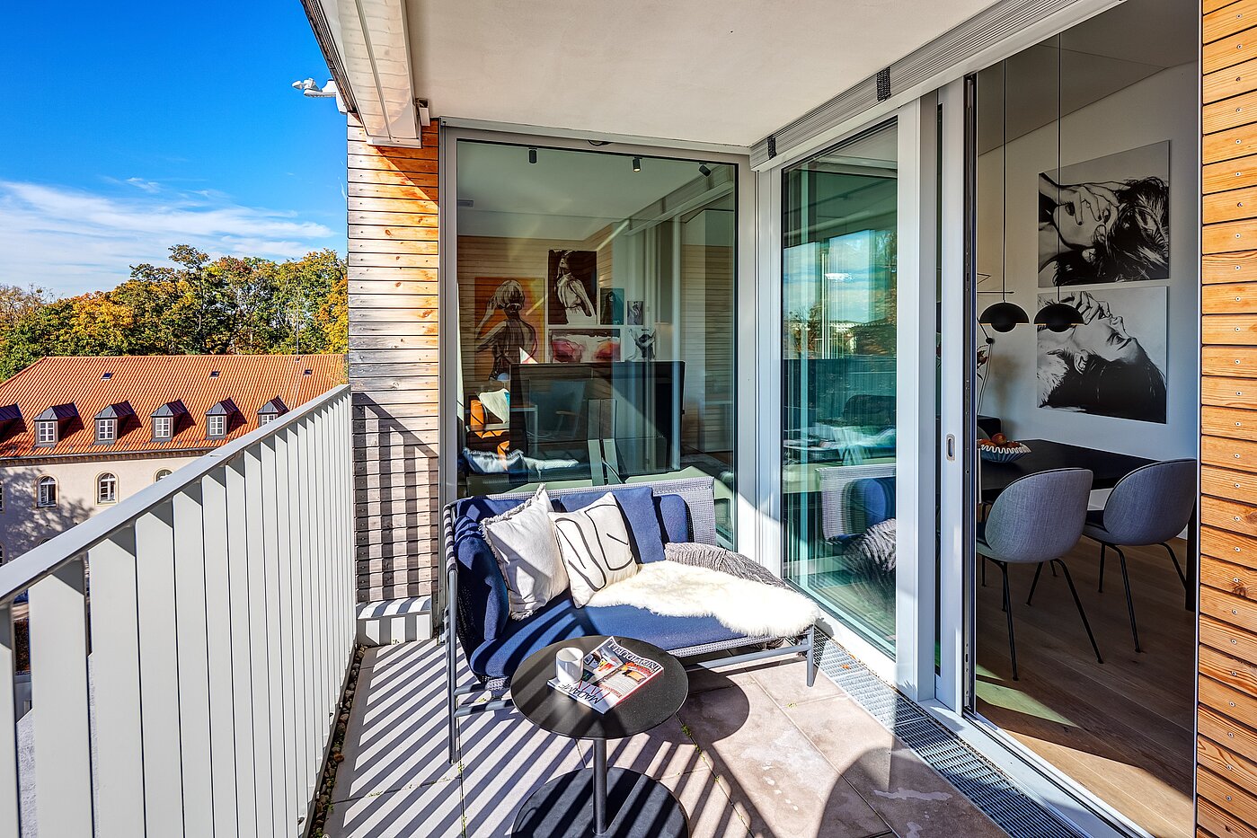 Attic Apartment with 2 room | München-Maxvorstadt | 701661 | ...der Süd-Loggia