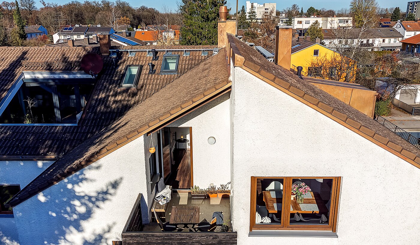 Apartment with 2 room | München-Untermenzing | 70177 | Blick auf den Balkon