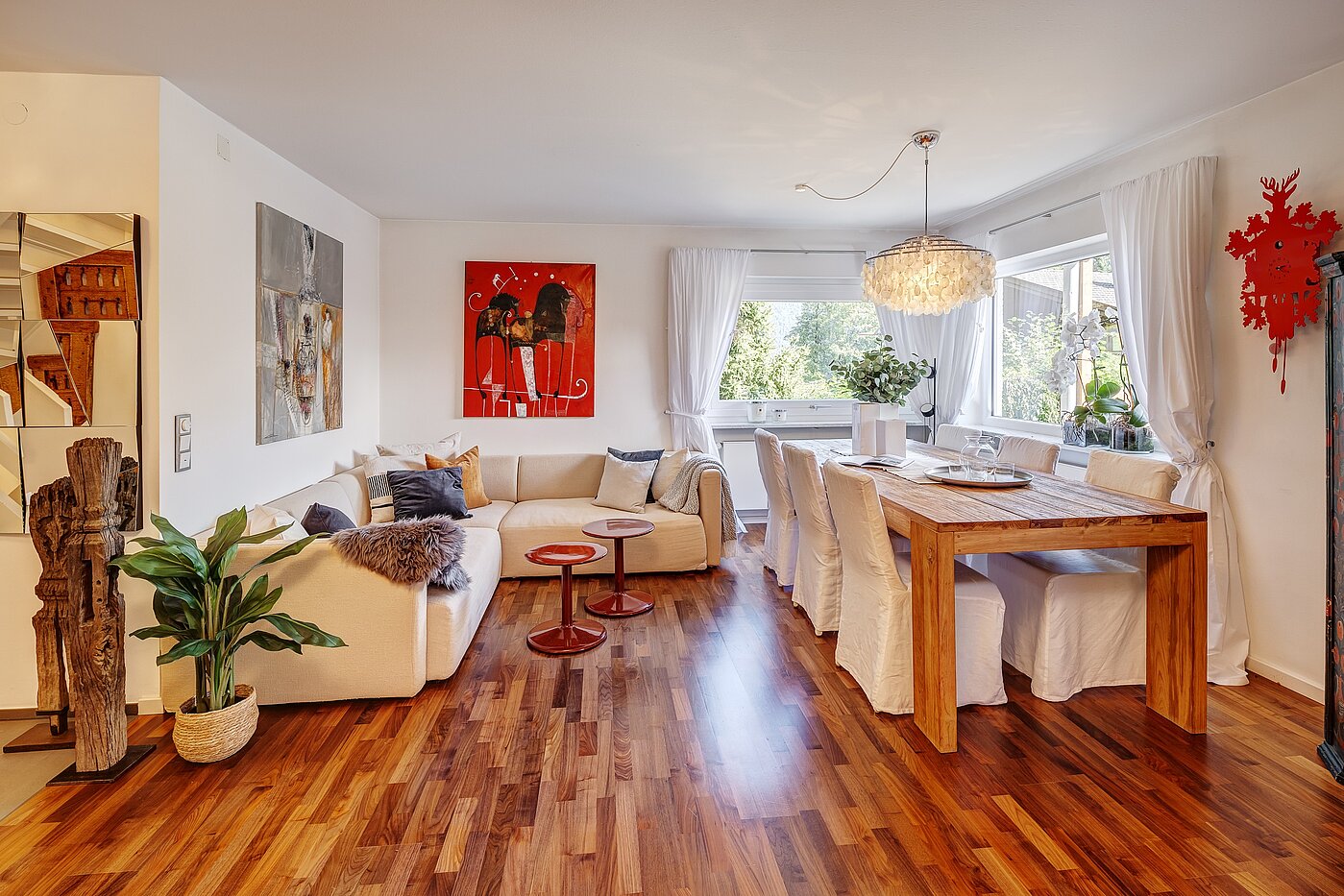 Corner townhouse with 3 room | Kreuth | 70037 | Heller Wohn- und Essbereich...