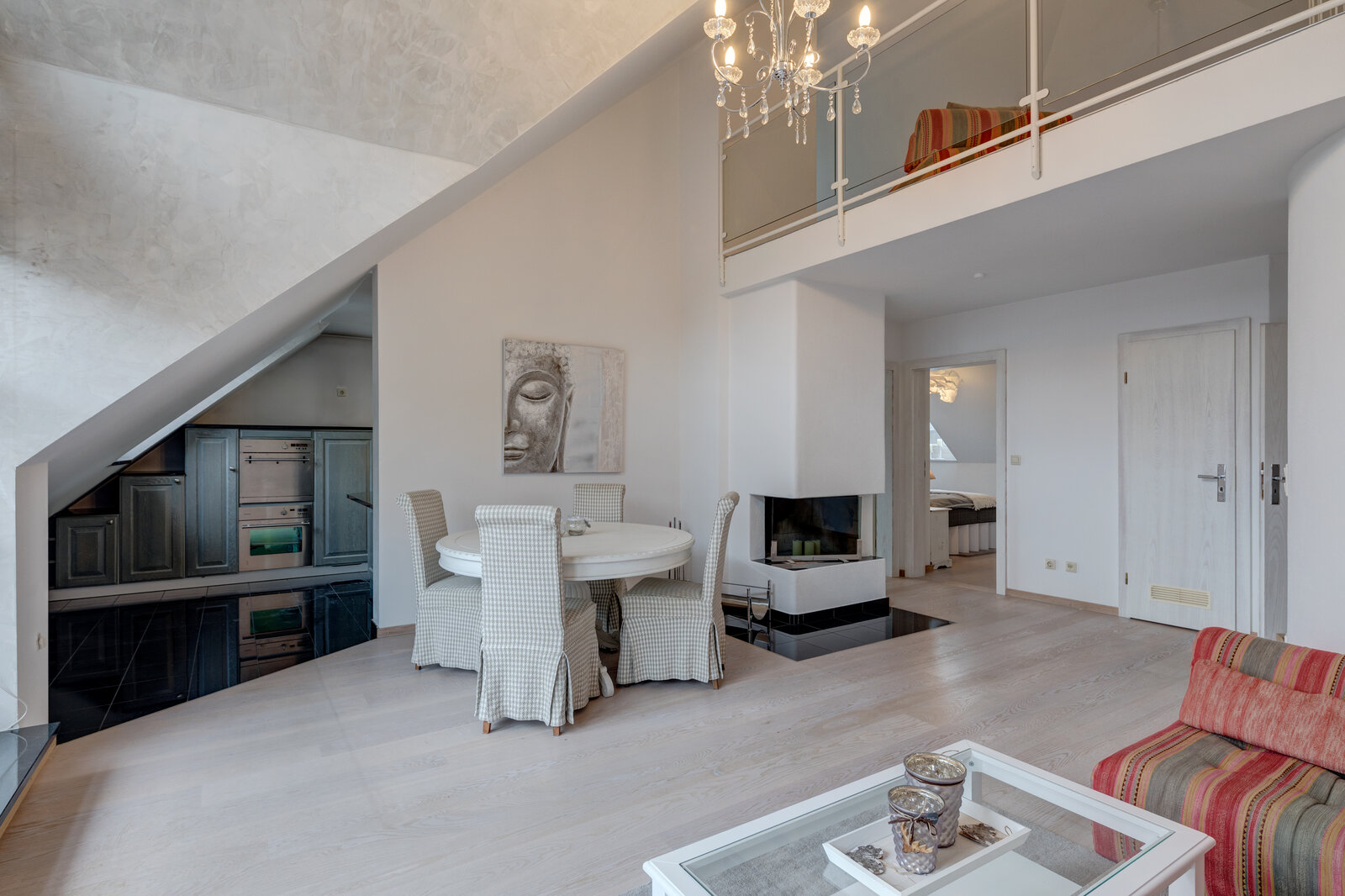 Gallery apartment with fireplace and balcony - Foto 1