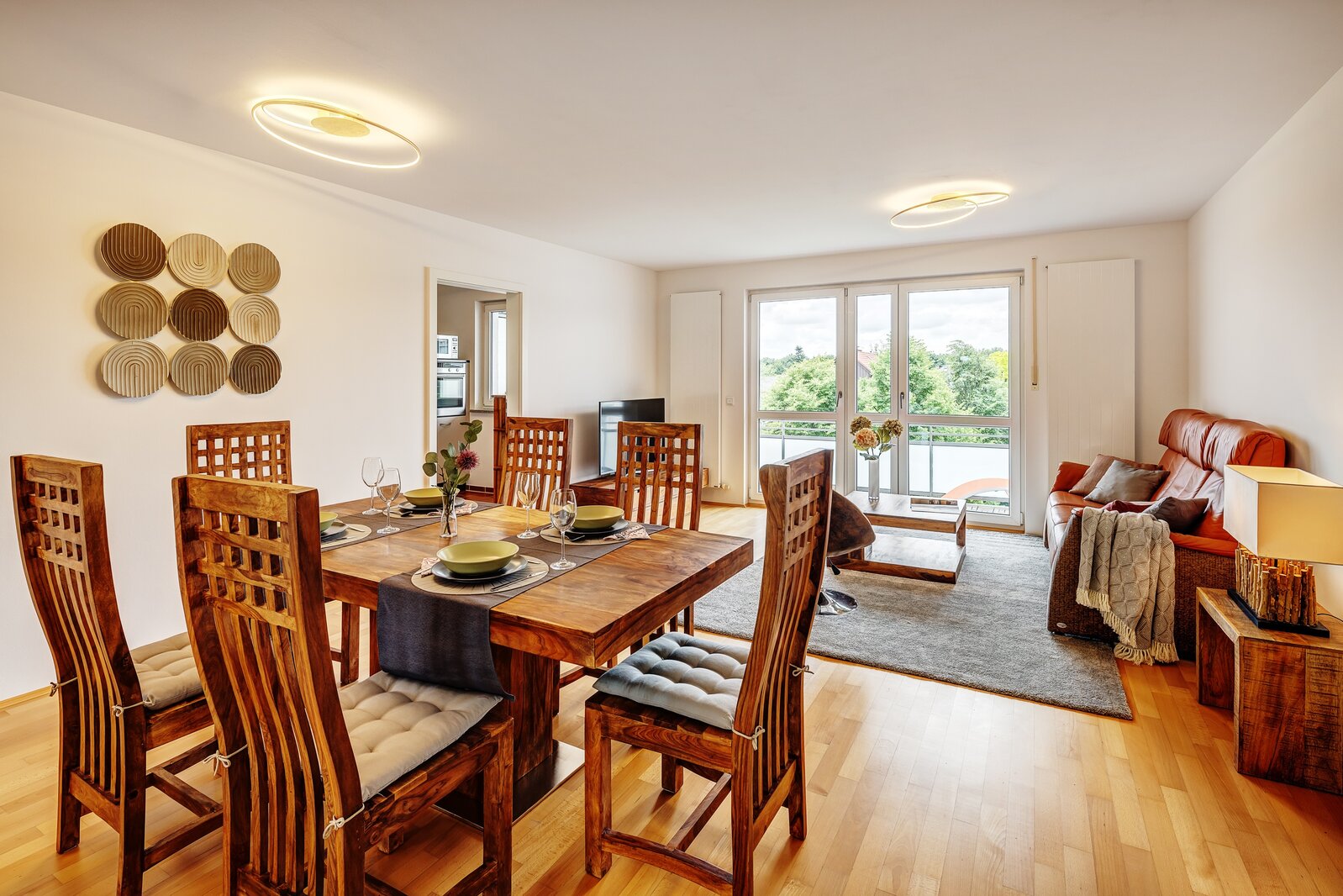 Bright apartment with balcony and home office area - Foto 3