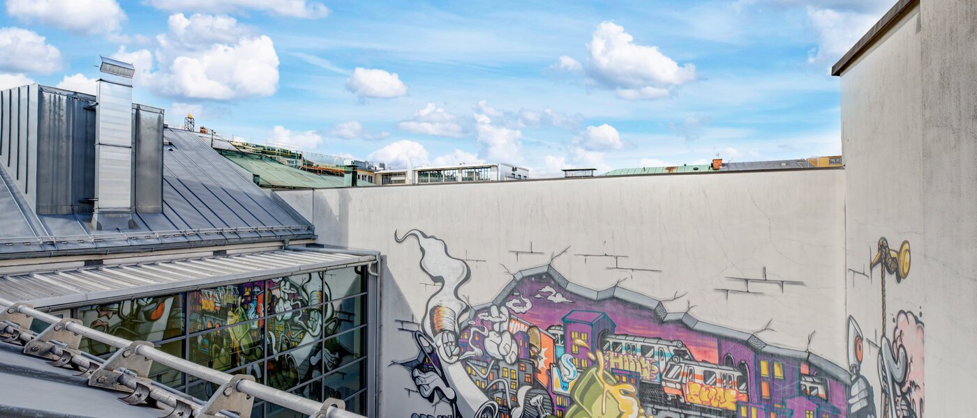 roof terrace apartment München Maxvorstadt - Museumsviertel 02 view 1