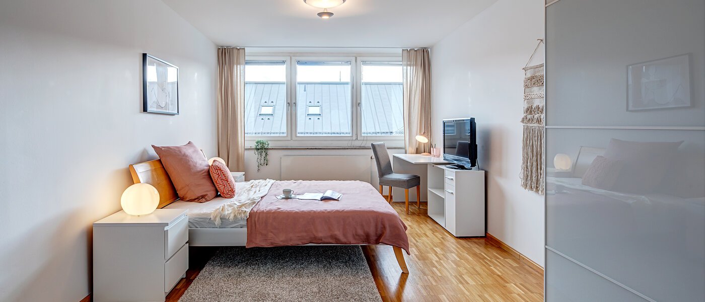 roof terrace apartment München Maxvorstadt - Museumsviertel 01 2. bedroom 1