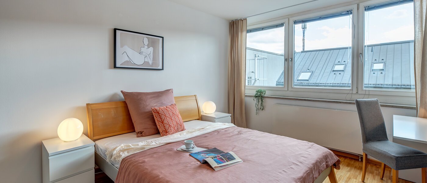 roof terrace apartment München Maxvorstadt - Museumsviertel 02 2. bedroom 1