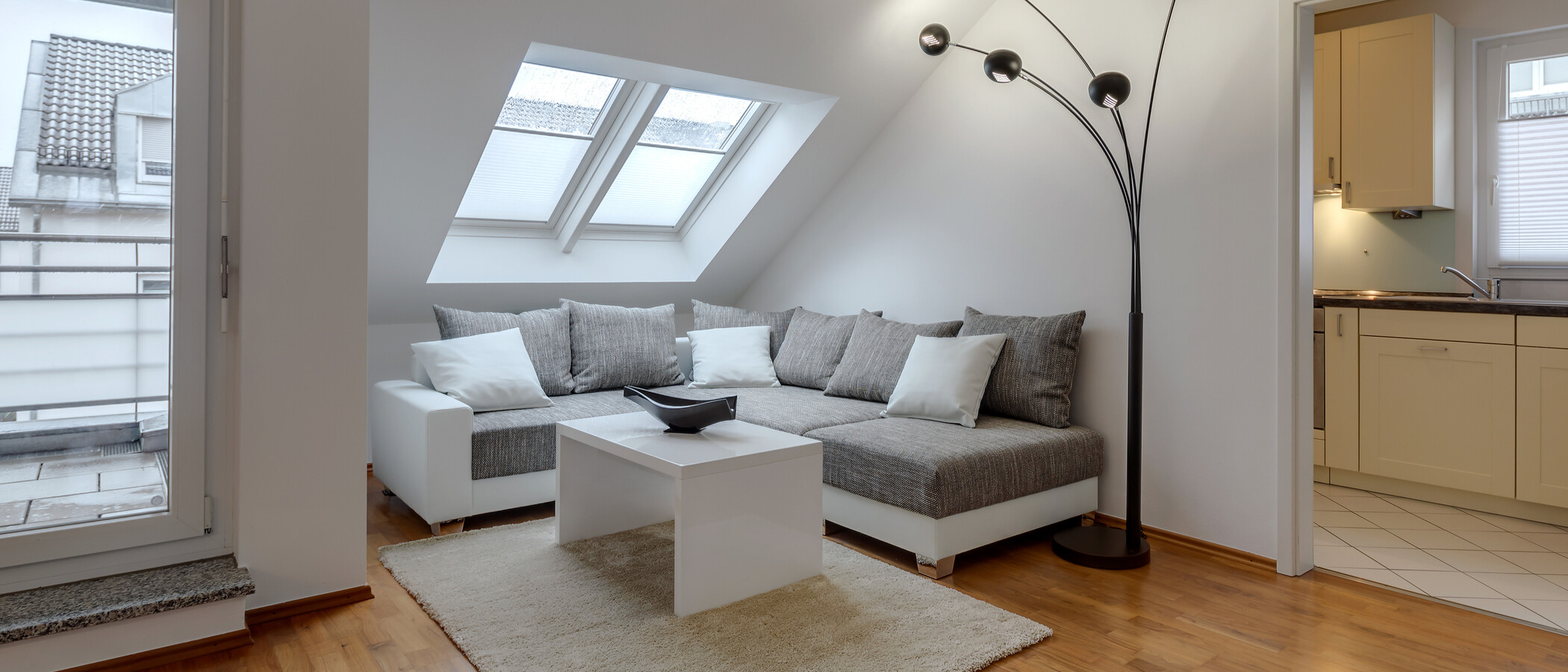 attic apartment München Trudering 02 living room 10283