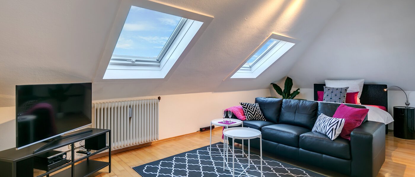 attic apartment München Maxvorstadt - Rund um den Josephplatz 02 living room 10347