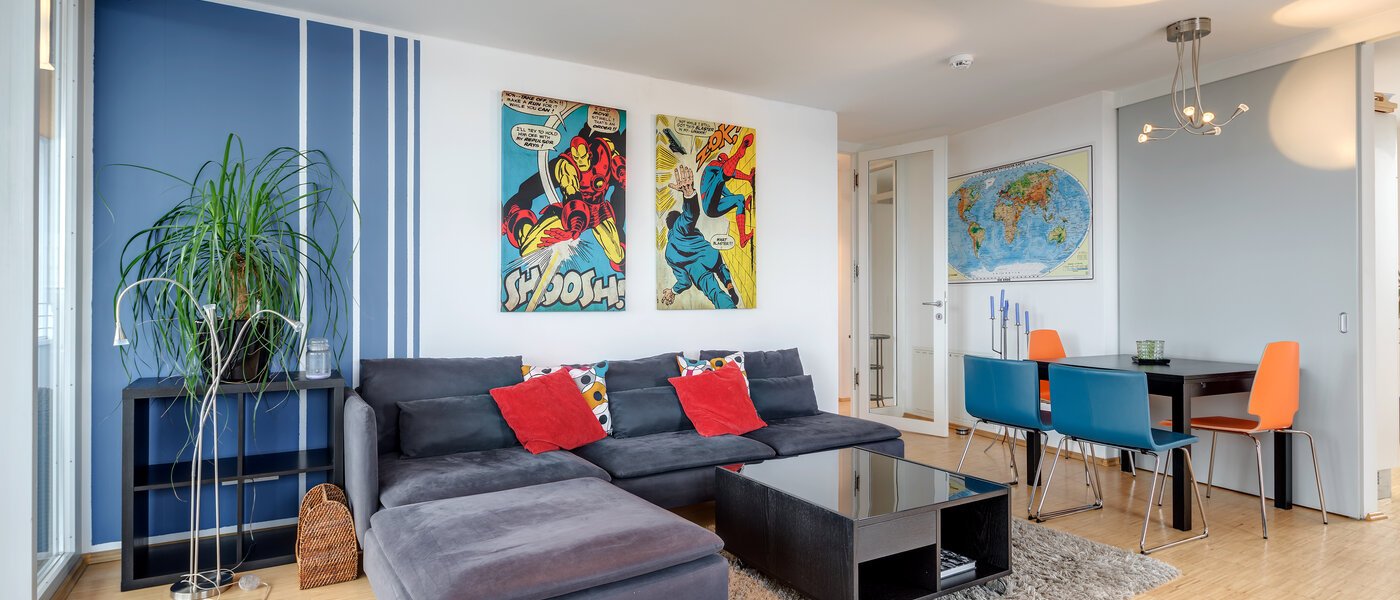 apartment München Obersendling 03 living room 10385