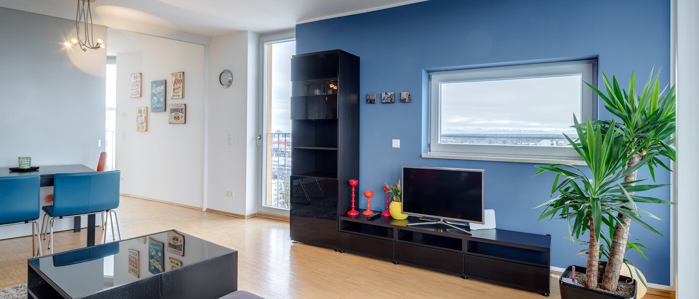 apartment München Obersendling 04 living room 10385