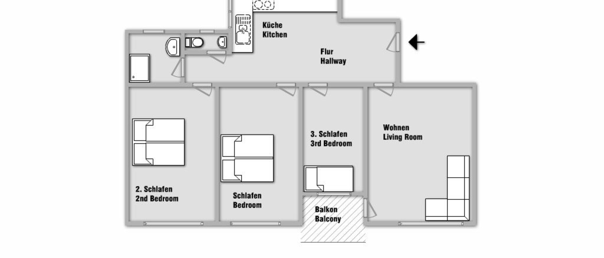 apartment München Schwabing-West (rund um den Bonner Platz) 01 floor plan 10412