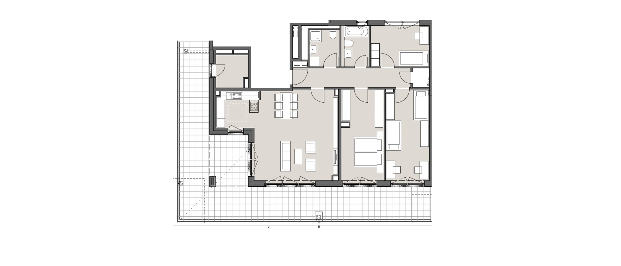 attic apartment München Am Hart 01 floor plan 10439