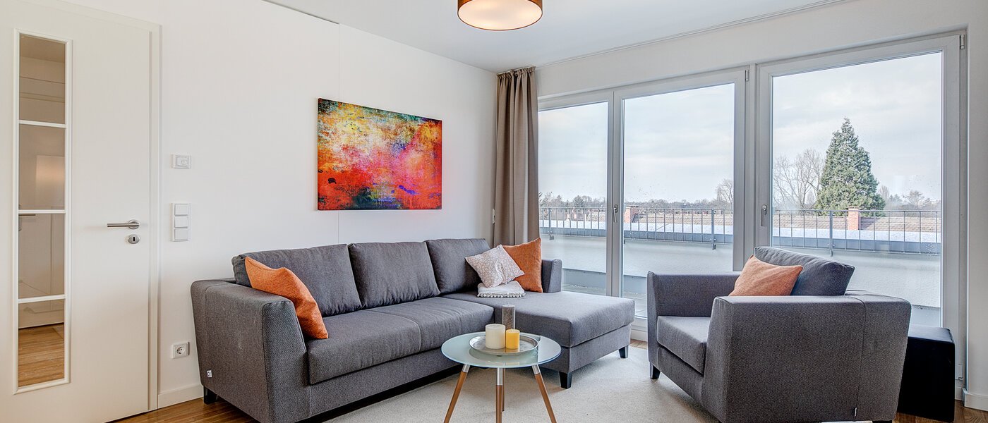 roof terrace apartment München Am Hart 02 living room 10440