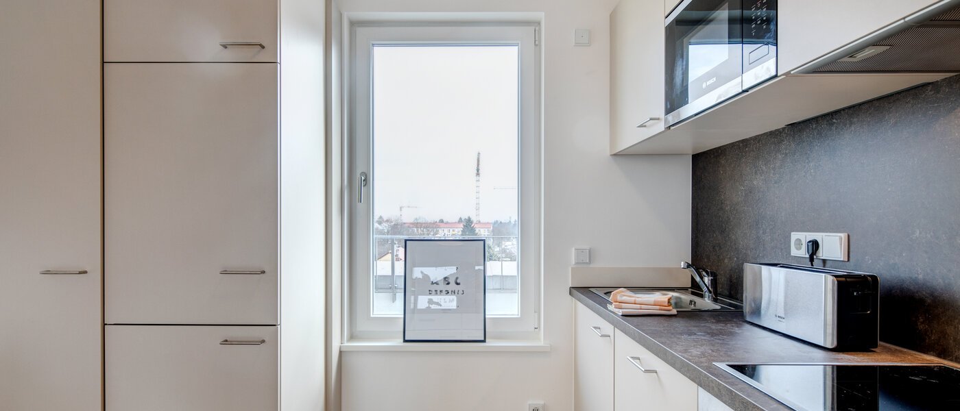 roof terrace apartment München Am Hart 03 kitchen 10440