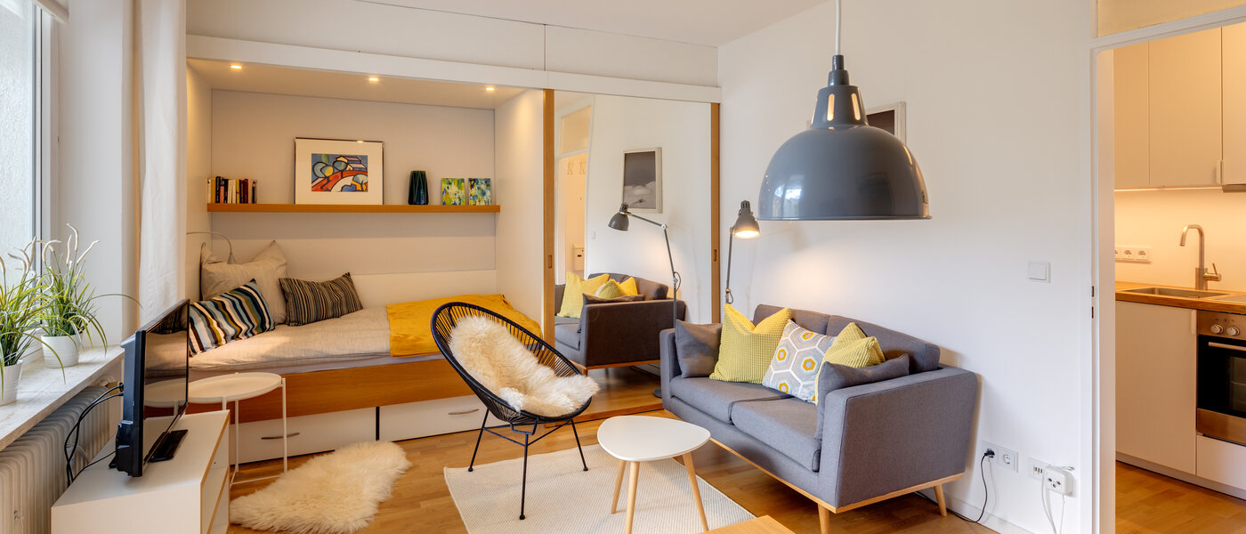 apartment München Schwabing-West (rund um den Hohenzollernplatz) 01 living area 10458