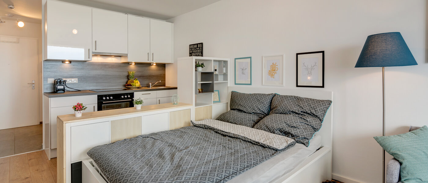 apartment München Olympiadorf 01 sleeping area 10605