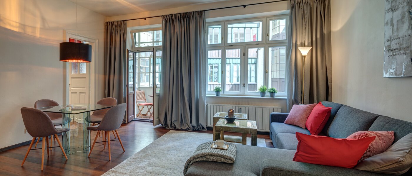 apartment München Lehel 03 living room 10748