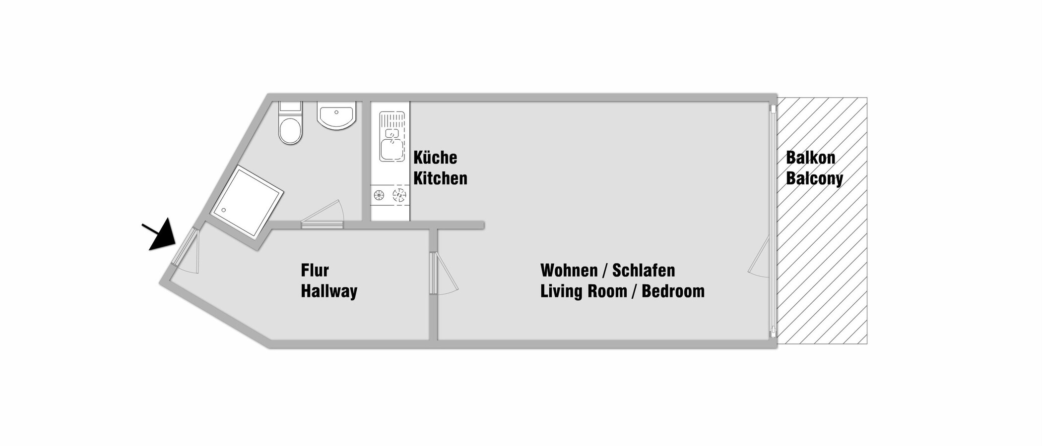 studio München Schwabing-Nord (zw. Leopoldstraße & Englischen Garten) 01 floor plan 10753