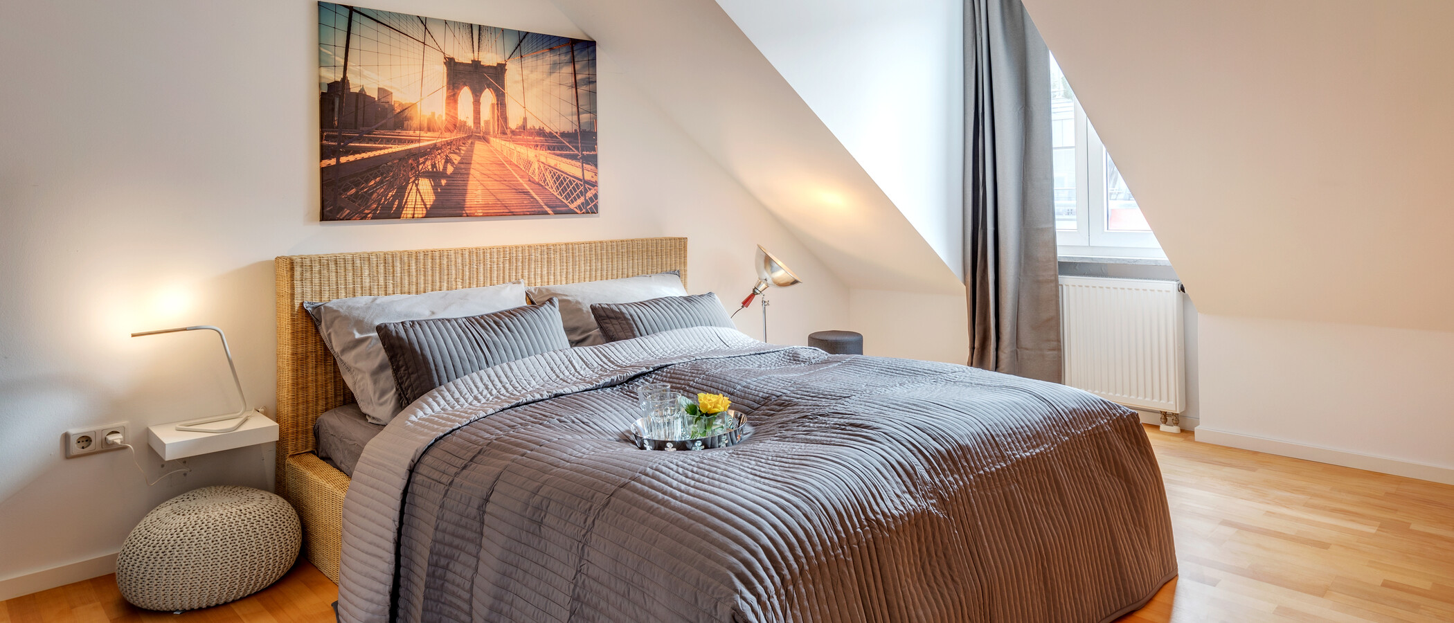 attic apartment München Schwabing-Nord (zw. Belgrad- & Leopoldstraße) 01 sleeping area 10759