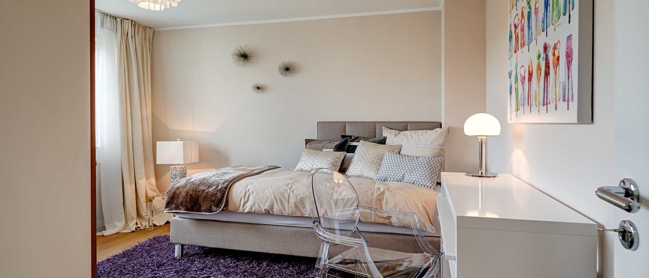 roof terrace apartment München Bogenhausen 03 3. sleeping area 10781