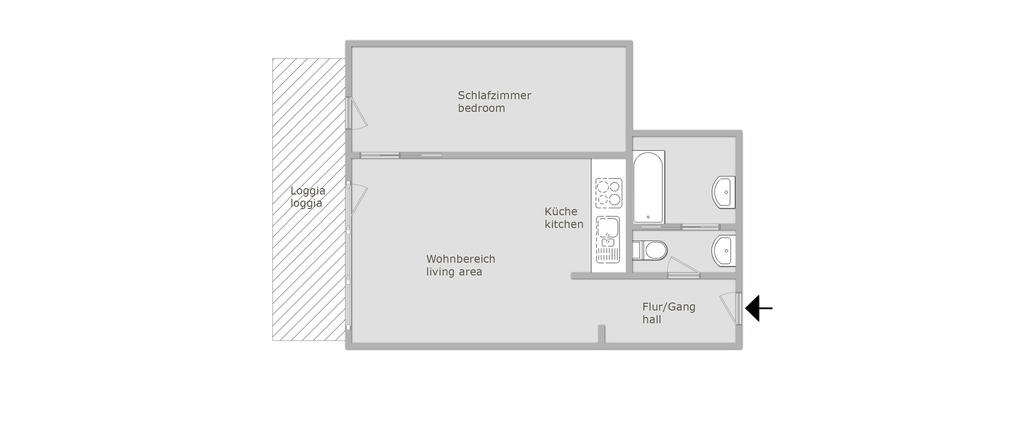 apartment München Schwabing - Domagkpark 01 floor plan 10791
