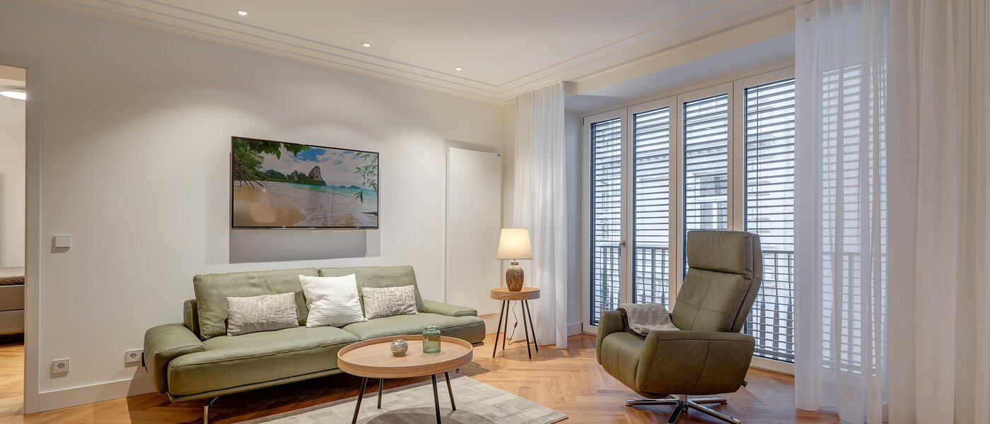 apartment München Maxvorstadt - Rund um den Josephplatz 01 living area 10866