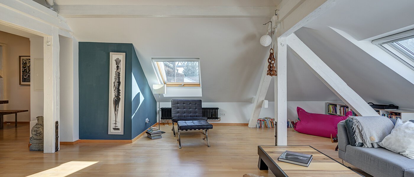 attic apartment München Pullach im Isartal 04 living room 10907