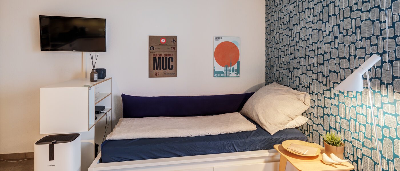 apartment München Schwabing-West (rund um den Hohenzollernplatz) 01 sleeping area 10929