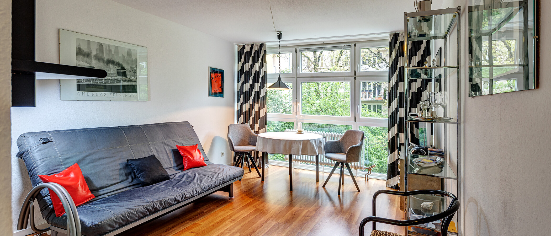 studio München Schwabing (links der Leopoldstraße) 01 living area 1095
