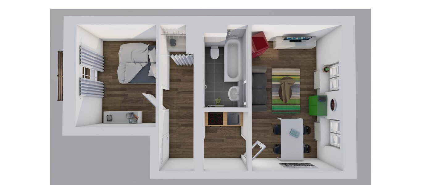 apartment München Au 01 floor plan 11062